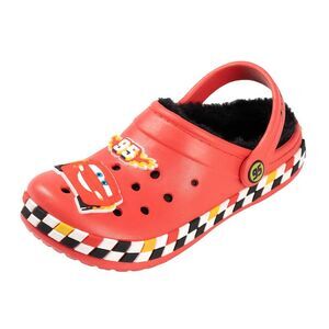 Cars Boys Lightning McQueen Fur Lined Clogs / Red